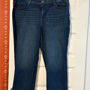 Lane Bryant Dark Blue Straight Leg Jeans